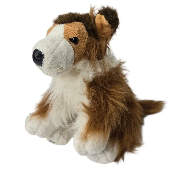 Ganz Webkinz Collie Dog Puppy HM149 9" Retired 2007 No Code Stuffed Animal Plush - Picture 3 of 10